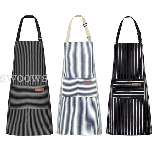 Adjustable Apron Hanging Neck Cooking Kitchen Baking Bar BBQ Chefs 2 Pockets