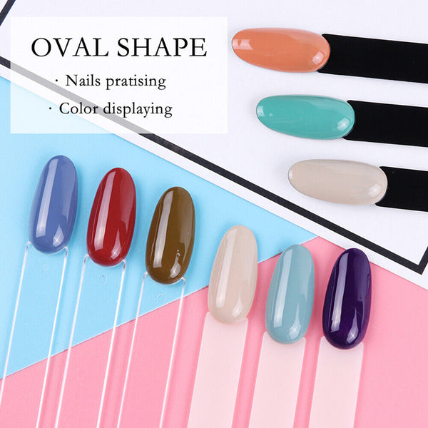 Nail Polish Colour Display Wheel Chart Ring Sticks Tips Swatch false fake Nails