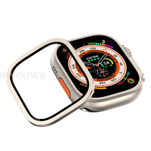 Full Tempered Glass Case Cover Protector For Apple Watch Ultra 1/2 49mm