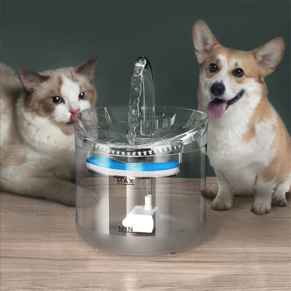 NEW 2L Automatic Electric Pet Water Fountain Dog Cat Drinking Dispenser Filter A