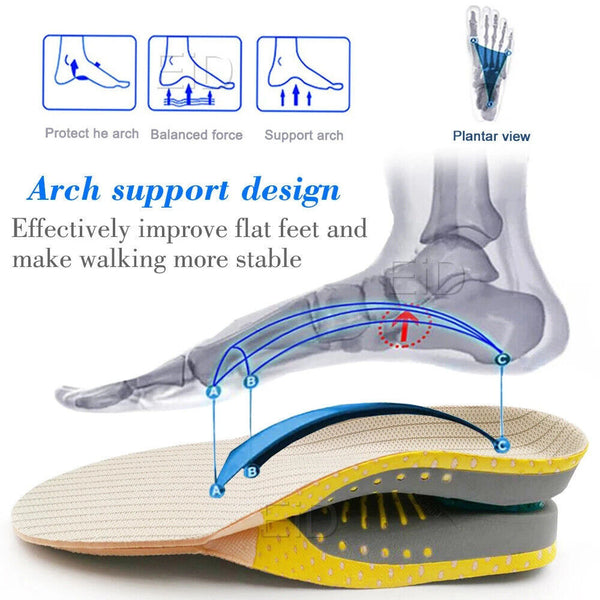 Orthotic Shoe Insoles Arch Support Pain Relief Orthopedic Inner Sole Men/Women