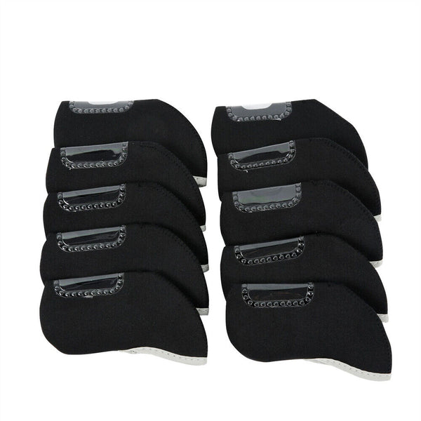 10Pcs Iron Head Covers Golf Head Protector Golf Head Covers Golf Club Protector.