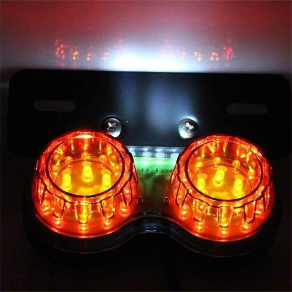 Universal Motorcycle 40 LED Rear Tail Light Motorbike Twin Brake Indicator Lamp