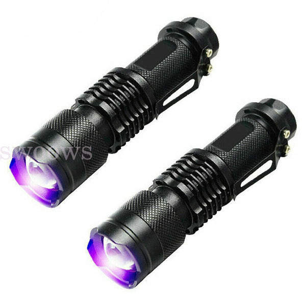 UV Ultra Violet LED Flashlight Blacklight Light 365 nM 395 Inspection Lamp Torch