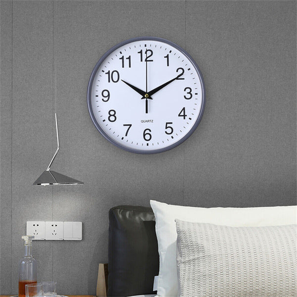 Wall Clock Quartz Round Square Wall Clock Silent Non-Ticking Battery Operated AU