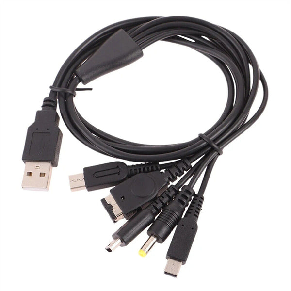 5in1 USB Charger Cord Cable For Nintendo New 2DS 3DS DSi XL NDS GBA SP DS Lite