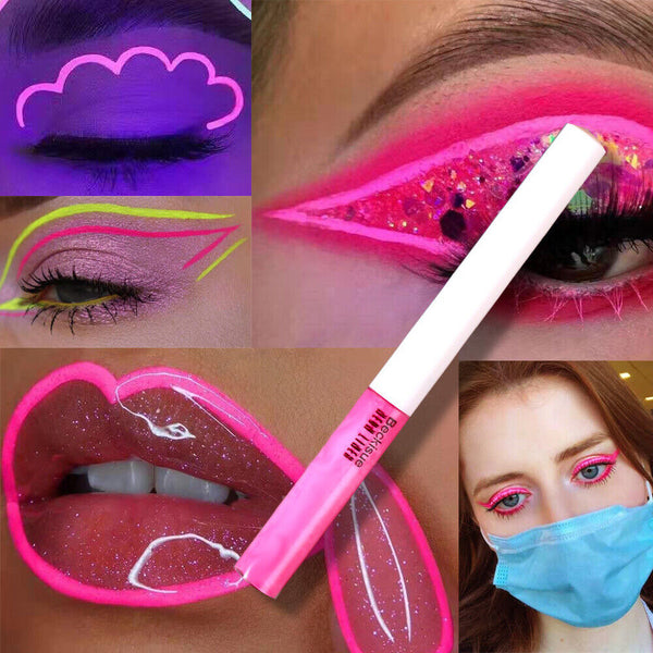 Waterproof Liquid Eyeliner Pen Long Lasting Neon Fluorescent Eye Liner Makeup AU