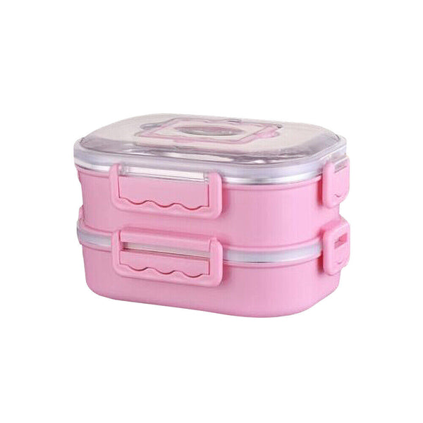 Doule-Layer Stainless Bento Box Leak-Proof Thermal Insulation Portable Lunchbox