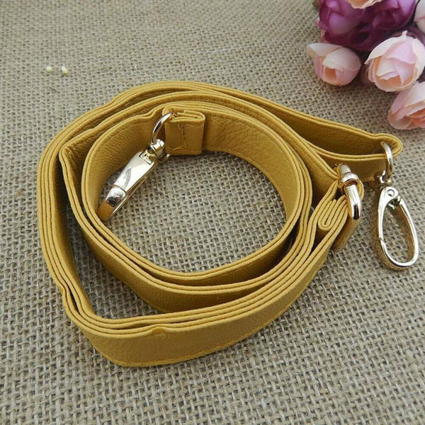 6 Colors Adjustable Shoulder Leather Handbag Bag Purse Strap Replacement 124cm