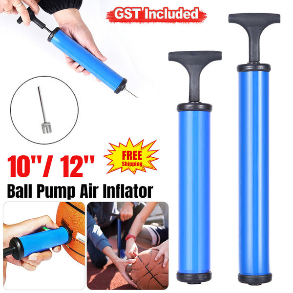 UP 2x BALL PUMP Air Inflator Soccer Basketball Football Needle Fitness Portable