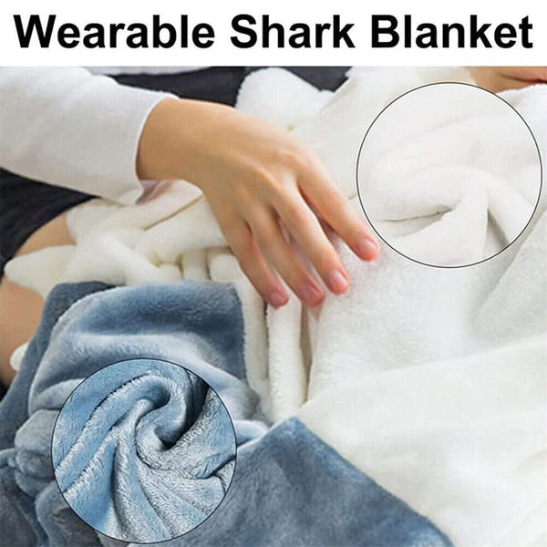 Shark Sleeping Bag S-XXL for Shark Blanket Super Soft Cozy Flannel Hoodie