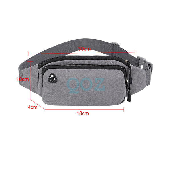 Unisex Handy Waist Belt Climbing Hiking Sport Bum Bag Fanny Pack Zip Pouch Large