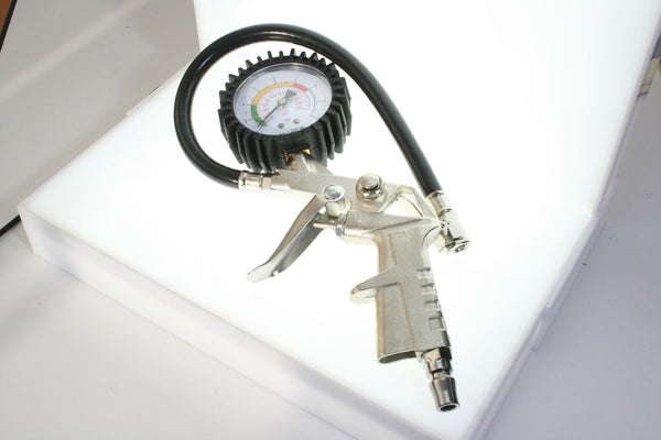 Tire Inflator Pressure Gauge Air Tyre Gun Auto-Car Vehicle Air Compressor Trail