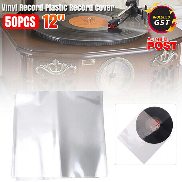 UP 200X Sleeves Outer LP Music Durable for 12" Vinyl Record Plastic Record Cover