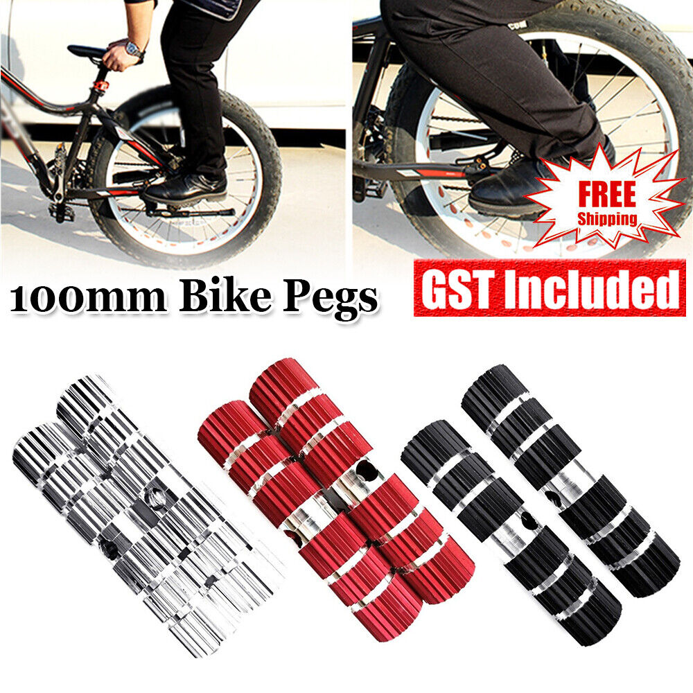 1 Pair MTB BMX Bike Alloy Foot Stunt Pegs Footrest Grip Lever Cylinder