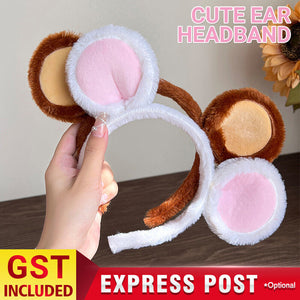 Women Cute Mouse Ear Headband Girls Makeup Hairband Birthday Party Hair Decors