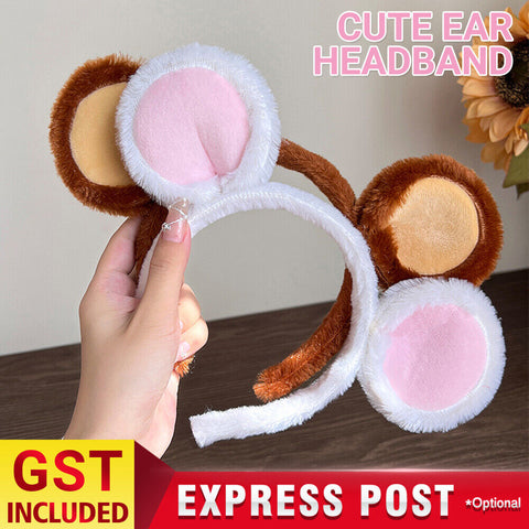 Women Cute Mouse Ear Headband Girls Makeup Hairband Birthday Party Hair Decors