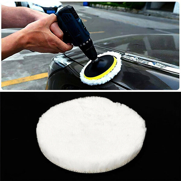 Car-Buffing Pads Polishing Microfiber Buffer  Waxing Foam Polisher-Kit For Drill