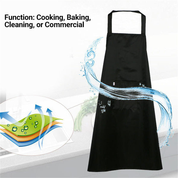 1-2x PVC Heavy Duty Waterproof Cleaning Kitchen plastic Commercial Butcher Apron