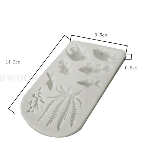 Sea Shell Silicone Fondant Mould Cake Sugar Craft Starfish Icing Baking Mold AU