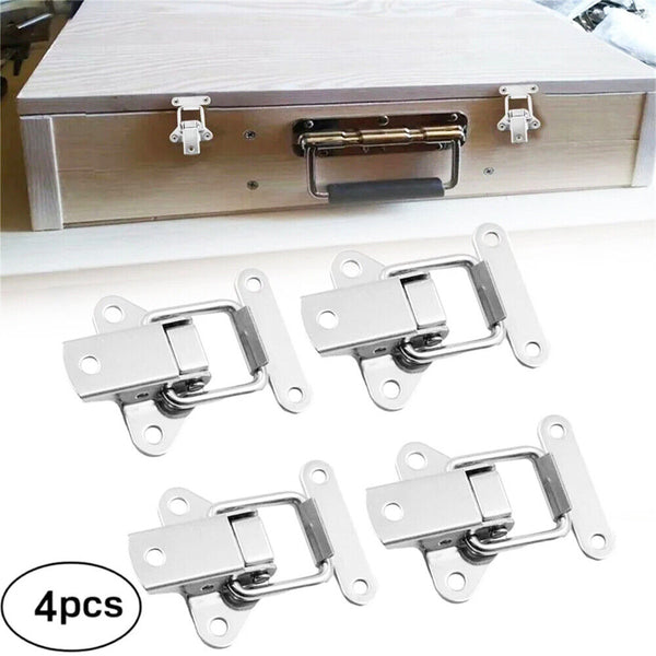 UP20PC Stainless Steel Clasp Case Clip Loop Suitcase Box Trunk Latch Lock Guitar