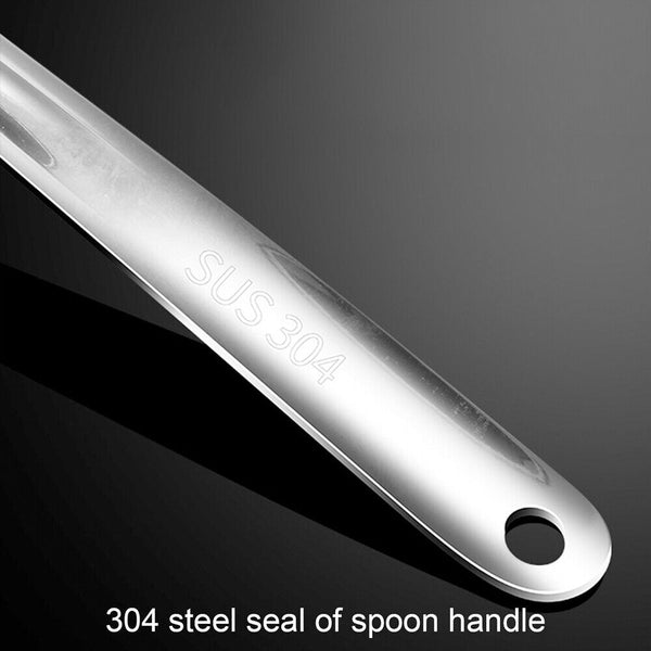 Stainless Steel Soup Fat Oil Separator Ladle Long Kitchen Utensil Cooking Spoon