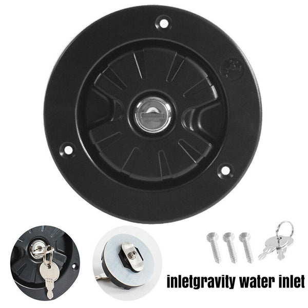 Car Fresh Water Lock Inlet Hatch RV Camper Filler Cap Tank For Caravan Motorhome