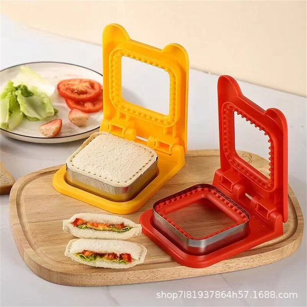 Square Round Sandwich Cutter And Sealer Set For Kids Lunch Sandwiches Decruster