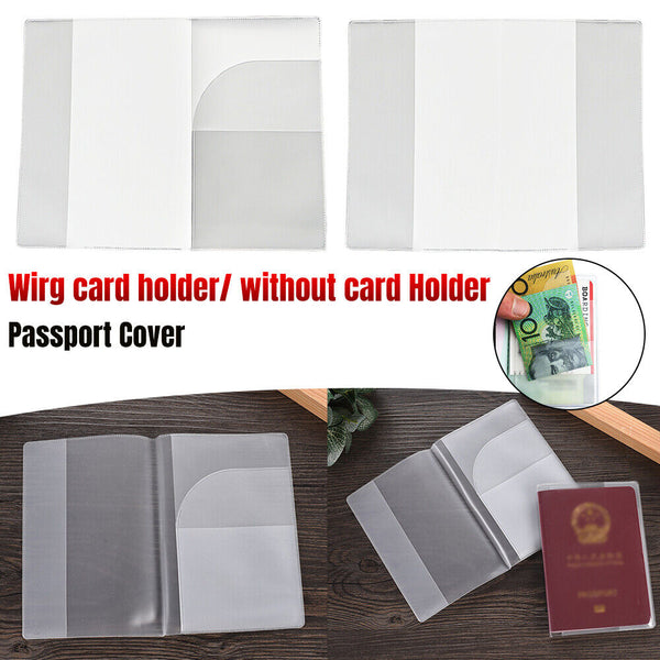 UP10x Passport Cover Transparent Protector Travel Clear Holder Organizer Wallet