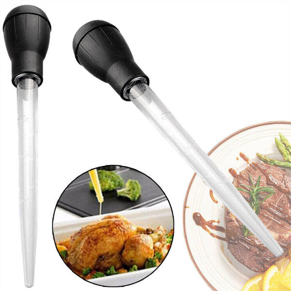 2-4x Turkey Baster Oil Pipe Chicken Baster 30ml Fresh BBQ Food Syringe Suck Pump