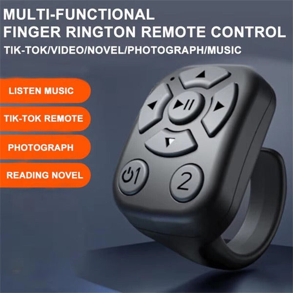 Tiktok Remote Ring Auto Camera Shutter Smart Page Turner Bluetooth Scrolling