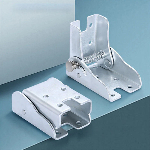 2/4pcs 90 Degree Self-Locking Folding Hinge Sofa Bed Lift Support Cabinet Hinges