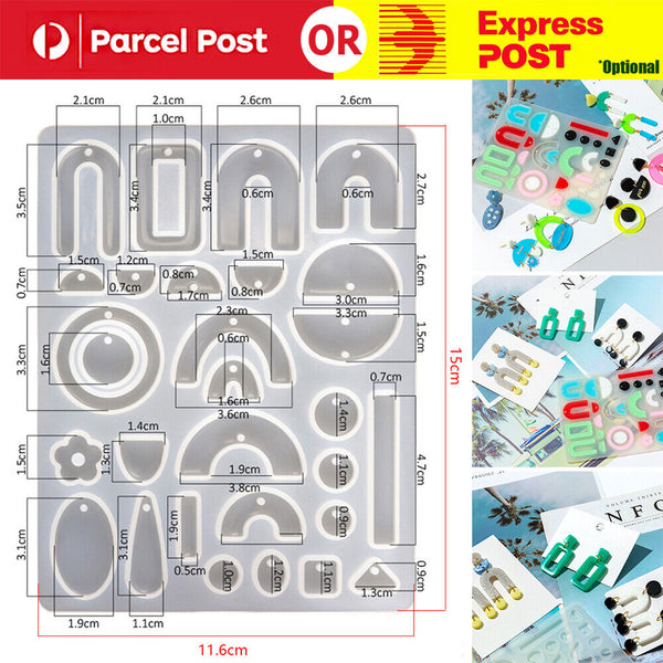 Silicone Resin Moulds Mold Jewelry Earring Pendant Casting Craft DIY Kit Set