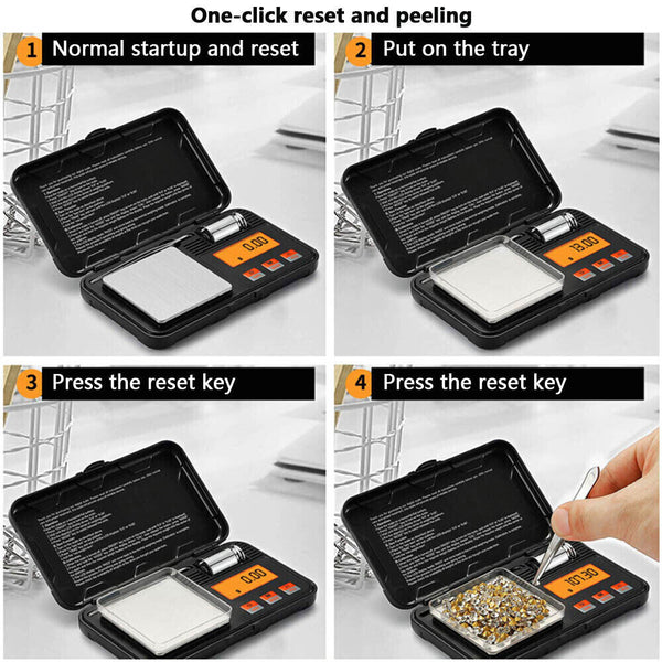 50g/0.001g 200g/0.01g Grams Mini Pocket Digital Scales Jewellery Gold Weighing