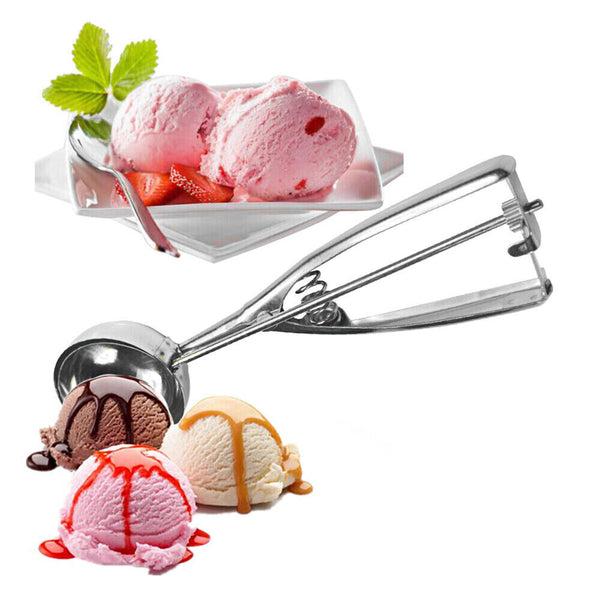 Ice Cream Scoop Stainless Steel Cookie Mash Muffin Spoon IceCream 4/ 5/ 6cm AUS