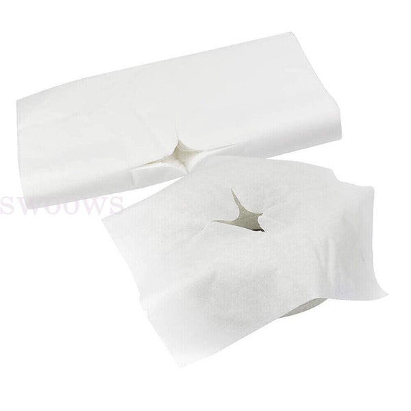 100/500pcs Disposable Face Pad Bed Table Face Hole Cover Massage Beauty Salon