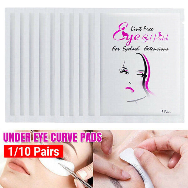 UP 2000 x Under Eye Curve Eyelash Pads Gel Patch Lint Free Lash Extension Beauty