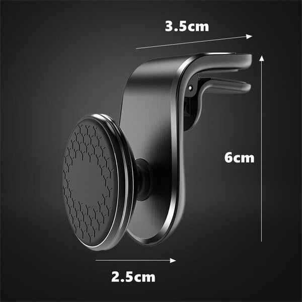 360 Rotation Magnetic Car Mount Air Vent Clip Phone Holder For iPhone Samsung