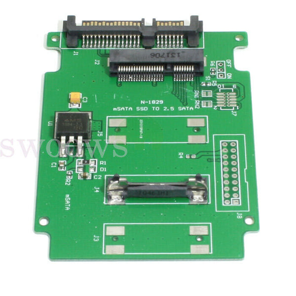 mSATA PCI-E PCIE SSD 50mm to 2.5-inch SATA Adapter Converter for Laptop Notepad