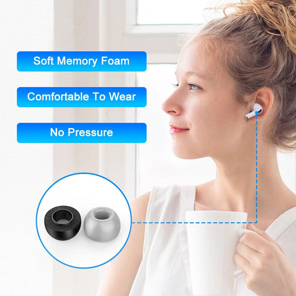 Box Replacement Memory Foam Silicone Earbuds Ear Tips For AirPods Pro Earphone