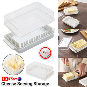 Butter Storage Case Food Butter Cheese Serving Storage Dish Container Box Lid