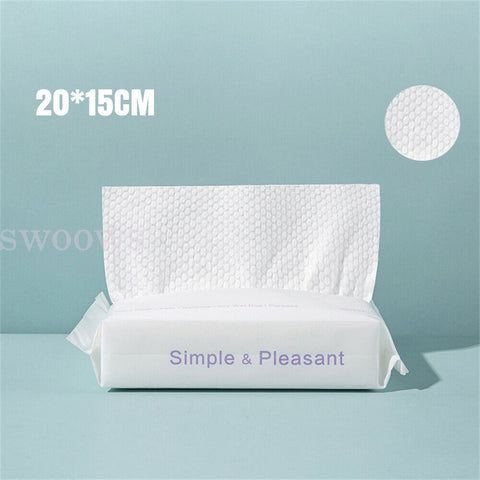 Up to 210Pcs Disposable Face Towel Cotton Makeup Cleaning Facial Napkin Wash