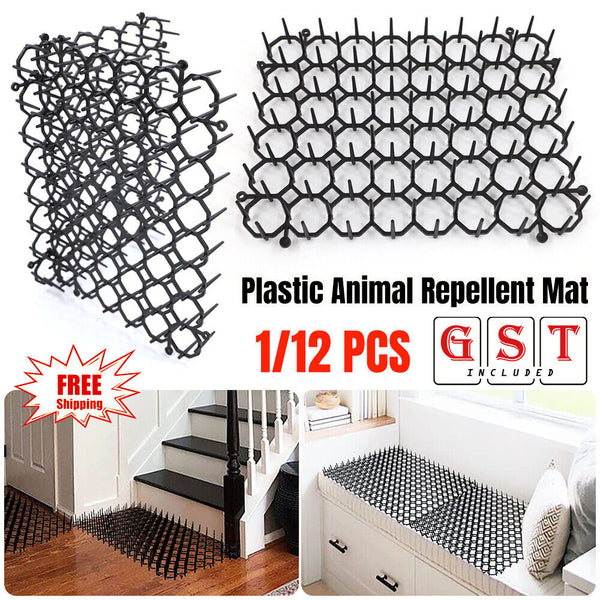 12PCS Pet Dog Cat Scat-Mat Animal Deterrent Repellent Plastic Scarer-Spike Mats