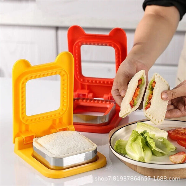 Square Round Sandwich Cutter And Sealer Set For Kids Lunch Sandwiches Decruster