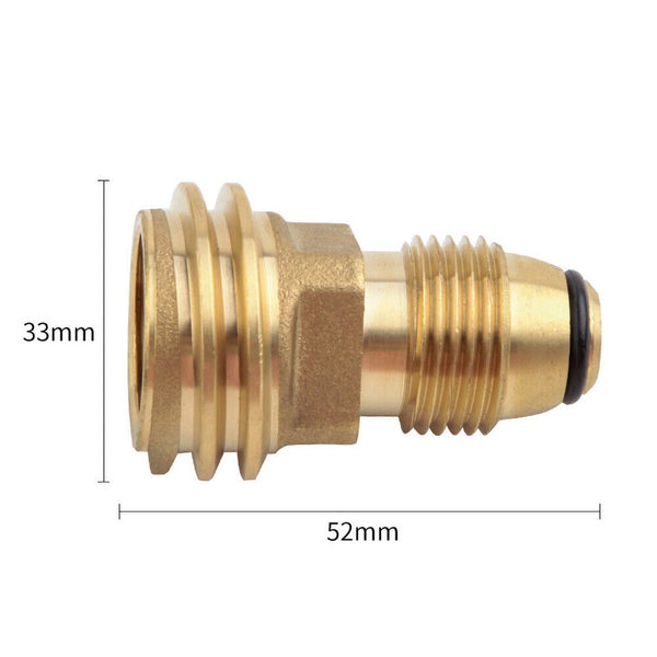 Propane Tank Converts LP Gas Bottle Adapter Valve POL To QCC1 Outlet Brass Parts