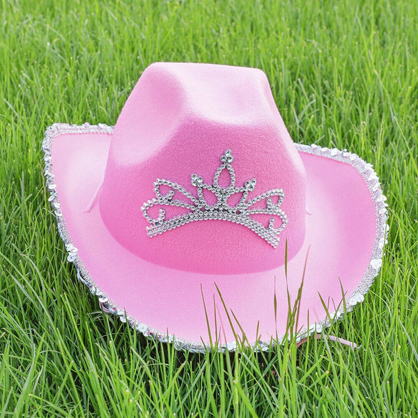 Pink Cowgirl Hat Cowboy Hat Felt Cowboy Costume Access Hat Play Dress Up Party