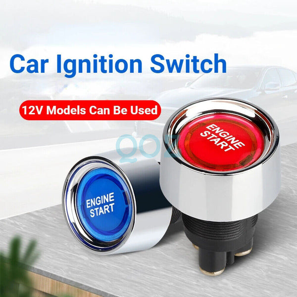 NEW Car Ignition Switch Engine Start Push Button Keyless Entry Starter Kit AU