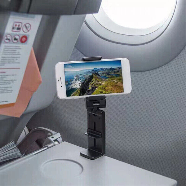 Universal 360° Rotation Airplane Flight Car Mount Desk Travel Phone Holder Stand