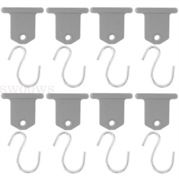 Accessories Hooks RV Replacement S Hook Tent 8/16 PCS Awning Clips Fittings