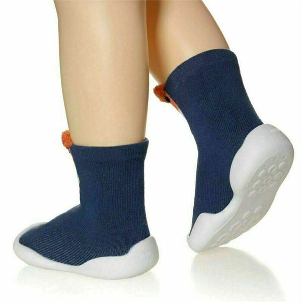 Kids Baby Girl Boys Toddler Anti-slip Soft Slippers Socks Cotton  Slippers Shoes